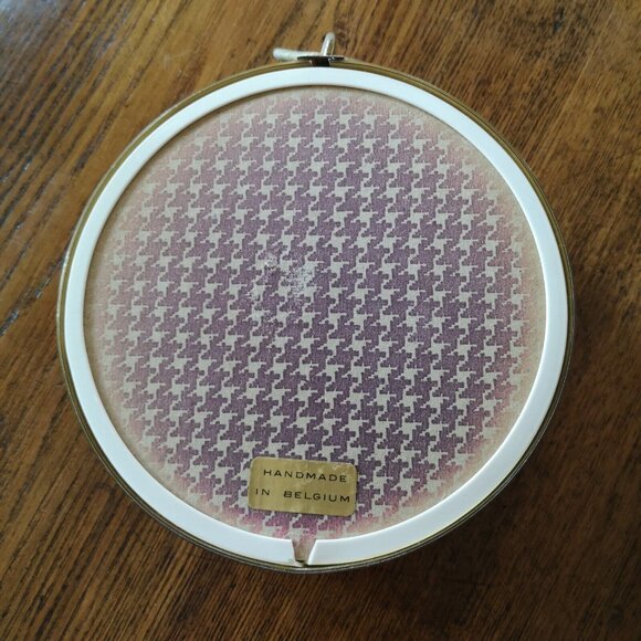 Vtg By Cideart Dry Floral Domed Shape Miniature Hanging Hand Made In Belgium - Picture 8 of 8